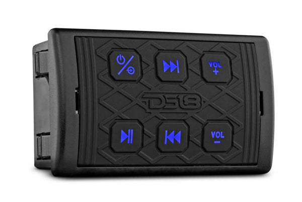 DS18 Marine Waterproof Bluetooth Audio Receiver With Controls • BTRC-SQ