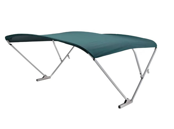 SureShade Power Bimini Top - Clear Anodized Frame, Green Fabric • 2020000303