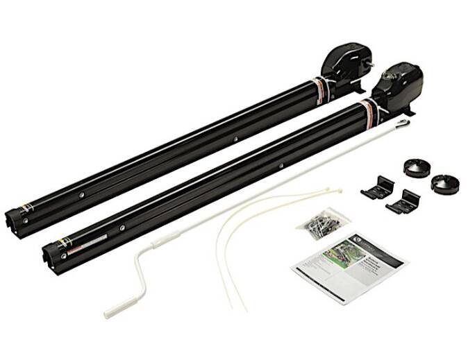 Lippert Solera 1500 Series Universal RV Awning Arms & Hardware Kit - 69" Black • 434727