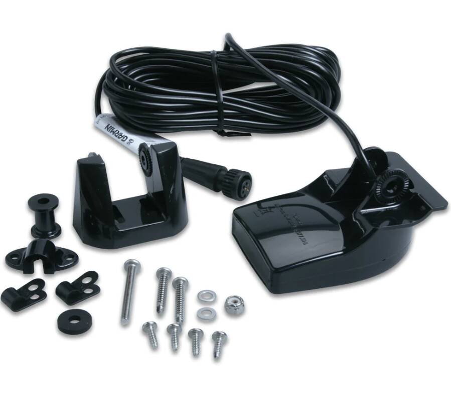 Garmin 8-Pin Plastic Transom Mount Transducer with 30' Cable • 010-10272-10