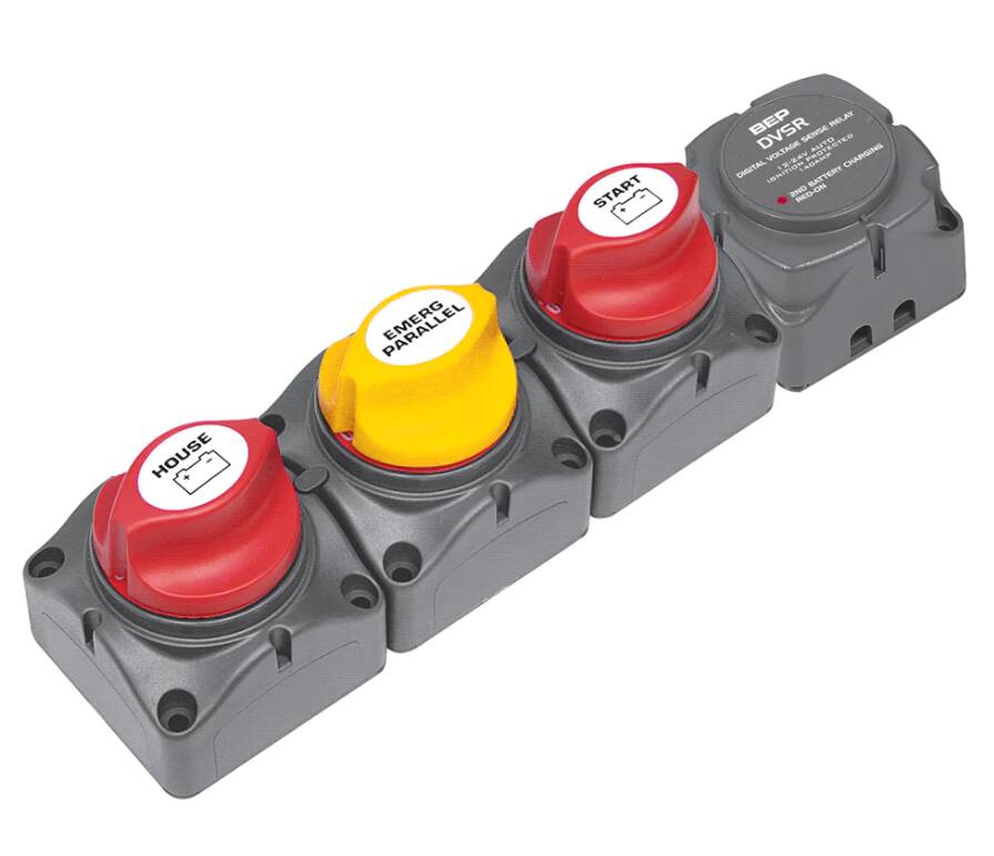 BEP Horizontal Battery Distribution Cluster F/Single Engine W/Two Battery Banks • 716-H-140A-DVSR