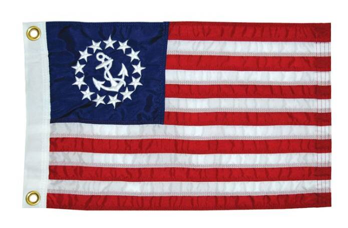 Taylor Made Deluxe 16" x 24" Polyester U.S. "Yacht Ensign" Flag • 8124