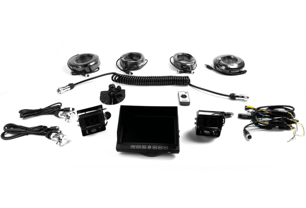 Brandmotion Universal Trailer Rear Vision Dual Camera System with 7" Monitor • 9002-7803