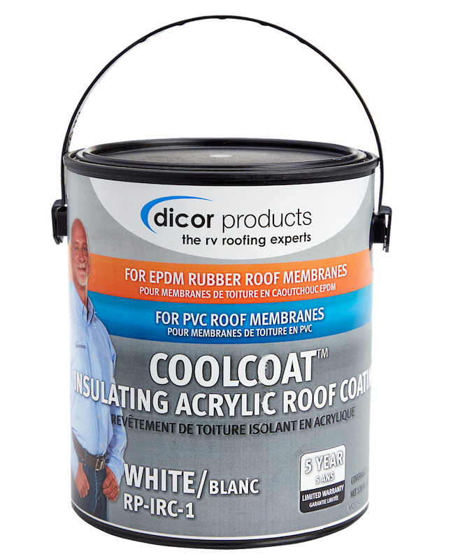 Dicor CoolCoat Insulating EPDM Rubber Roof Coating • RP-IRC-1