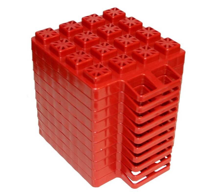Valterra Stackers EZ Leveler Jack Pads With Storage Bag - 10 Pack • A10-0920