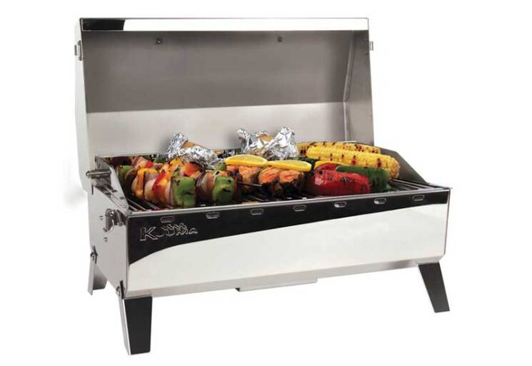 Camco Kuuma Stow N’ Go 160 Premium Stainless Steel Charcoal Grill • 58110