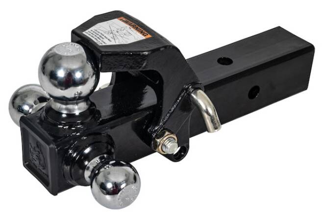 Buyers Triball Hitch With Pintle Hook And Chrome Towing Balls- 2-1/2 In Receiver • 1802280