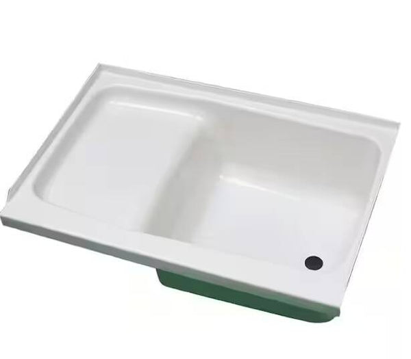 Specialty Recreation White Plastic Rectangular Step Bath Tub with Right Hand Drain, 36"L x 24"W • ST2436WR