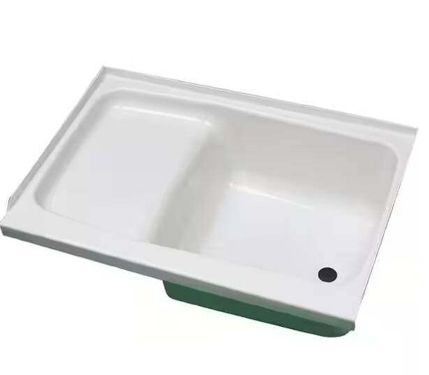 Specialty Recreation White Plastic Rectangular Step Bath Tub with Right Hand Drain, 36"L x 24"W • ST2436WR
