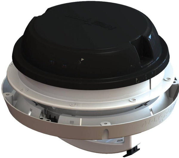 Maxxair MaxxFan Dome Plus with LED Lighting, Black • 00-03810B