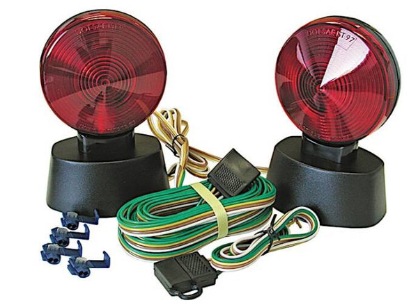 Roadmaster Magnetic Tow Lights with 4-Wire Flat Plugs & Harness • 2120