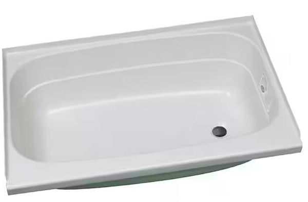 Specialty Recreation White Plastic Rectangular Bath Tub with Right Hand Drain, 40"L x 24"W • BT2440WR