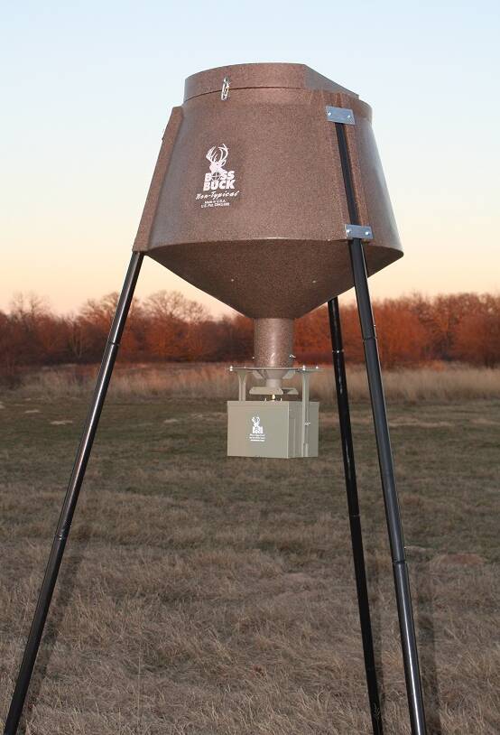 Boss Buck All-In Auto System Deer Feeder, 12V Spinner - 350lb • BB-1.2A.A