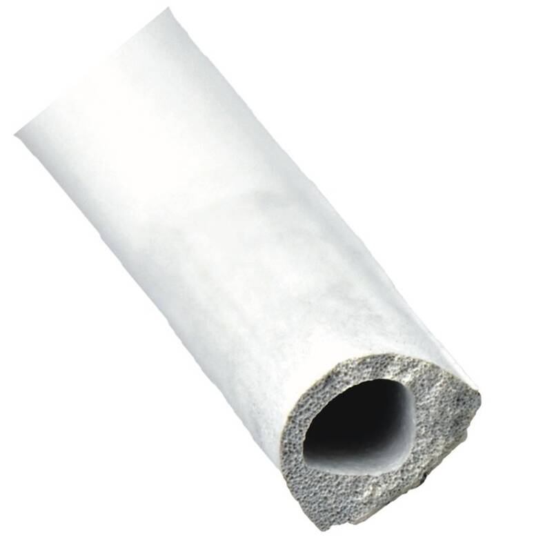 AP Products 50' White EPDM Sponge Rubber Door/Window D-Seal • 018-204