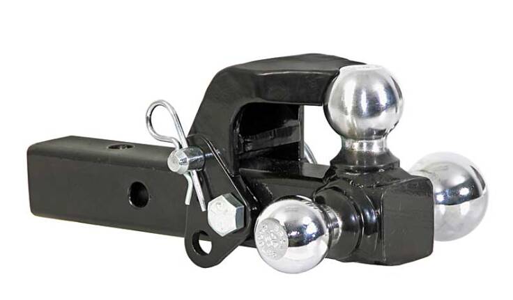 Buyers Tri-ball Mount with Pintle Hook, 1-7/8", 2", 2-5/16" • 1802279