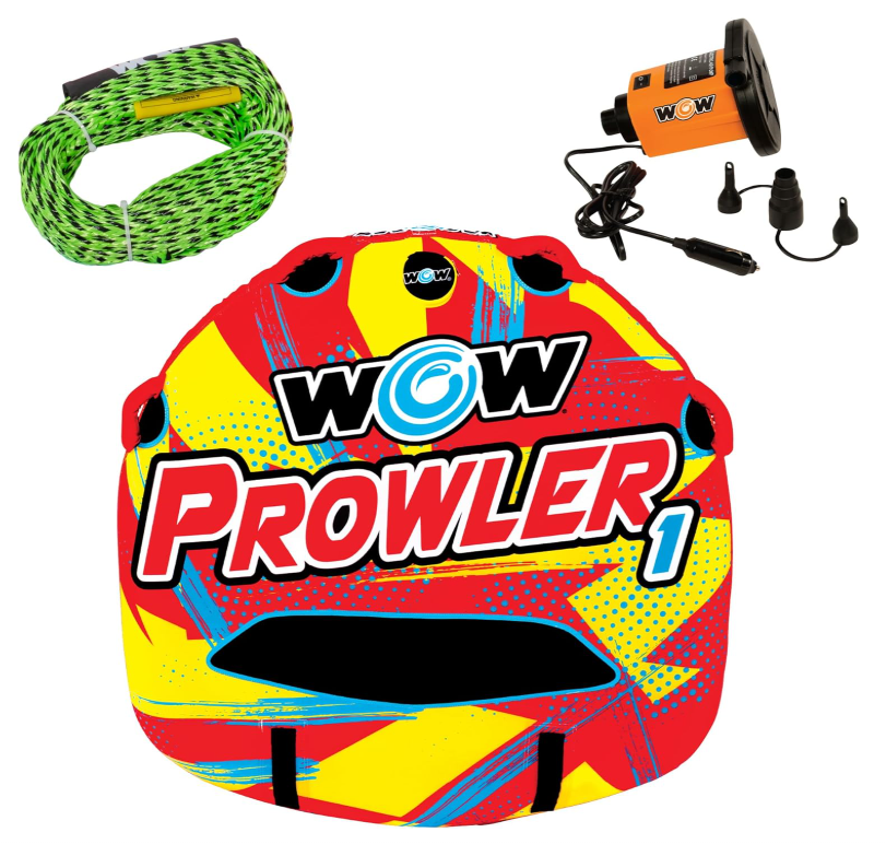 WOW Watersports Prowler 1-Person Towable Tube Starter Kit • 22-WTO-3990