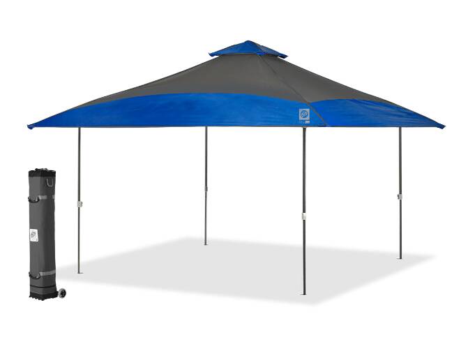 E-Z Up Spectator 13' x 13' Shelter – Royal Blue Top / Gray Steel Frame • SCSG13RB