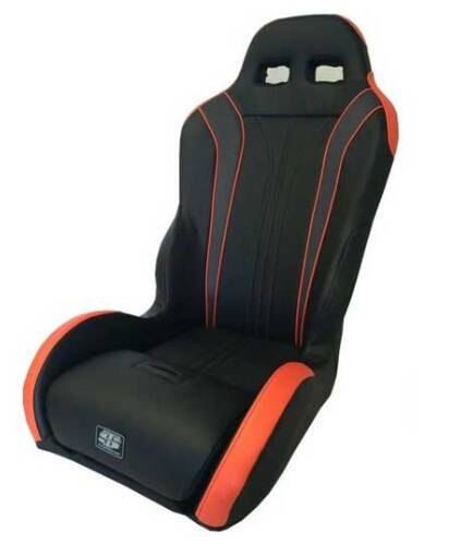 Simpson Racing Vortex UTV Rear Seat, Black/Orange • 102-308