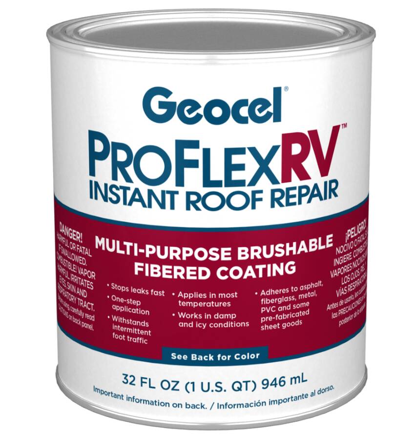 Geocel Pro Flex RV Instant Roof Repair, 1 Quart - White • GC24201