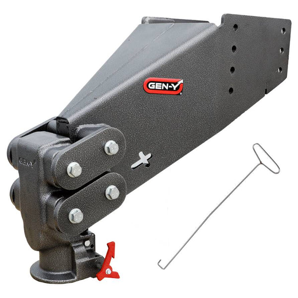 Gen-Y Hitch Executive Torsion-Flex SnapLatch Rhino Fifth Wheel Pin Box Replacement with Gooseneck 2 5/16" Coupler • GH-8046AL