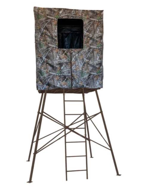 Rhino Tree Stands 10' Two-Man Quad Pod Tower with Enclosure • RTT-510