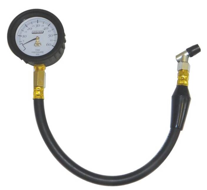 Moroso Tire Pressure Gauge, 60 PSI, Garage Series • 89594