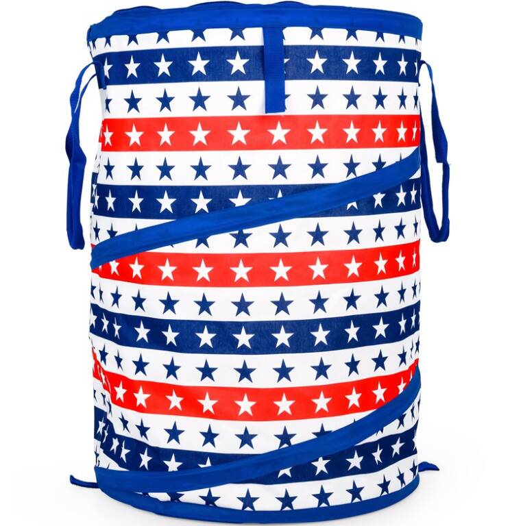 Camco Pop-Up Container - Blue and Red with Stars • 51993
