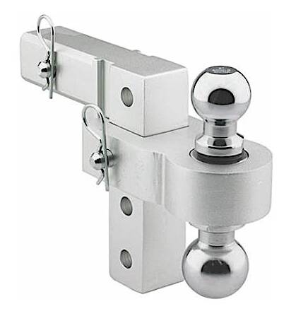 Smittybilt Class 4 Adjustable Aluminum Dual Ball Mount for 2" Receivers • 2926