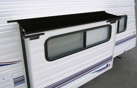 Carefree 141.5" Solid Black RV Slide-Out Awning • LH1376242