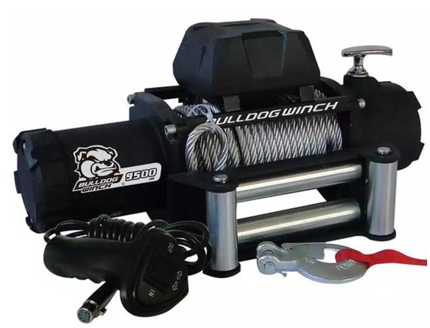 Bulldog Winch 9500 Lb Winch with 5.5 HP Series Wound Motor, Roller Fairlead • 10042