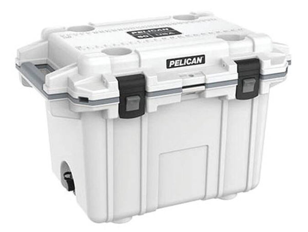 Pelican 50-Quart Elite Cooler - White/Gray • 50Q-1-WHTGRY