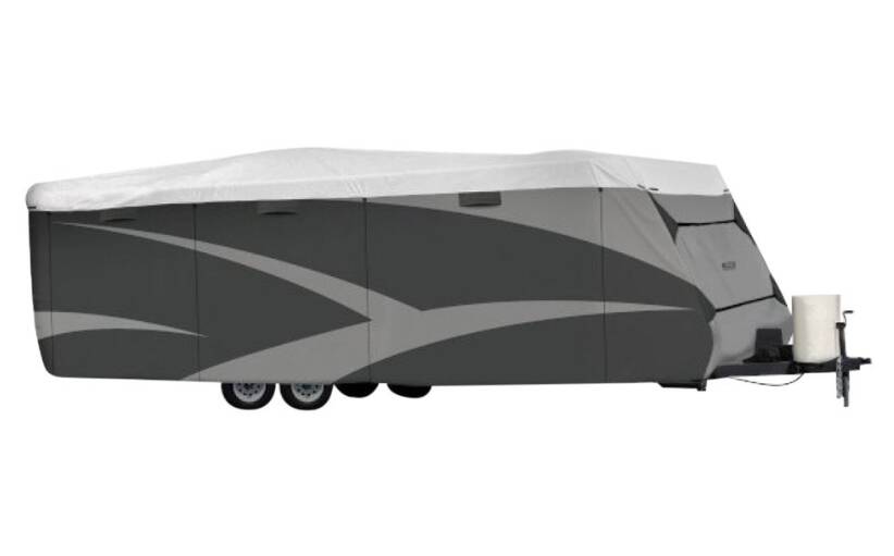 ADCO Designer Series Travel Trailer Cover (Gray with White Roof, Up to 18') • 36839