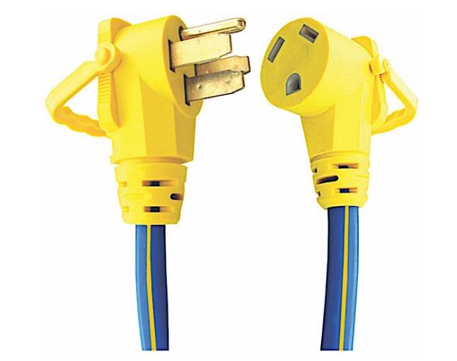 AP Products Ezee Grip Electrical Adapter - 50 Amp Male to 30 Amp Female • 16-00505