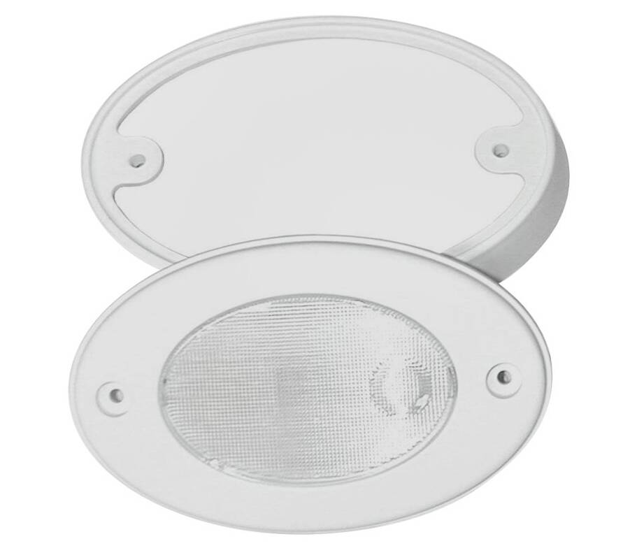 T-H Marine White Courtesy Light with White Mounting Ring • OCL-2K-DP