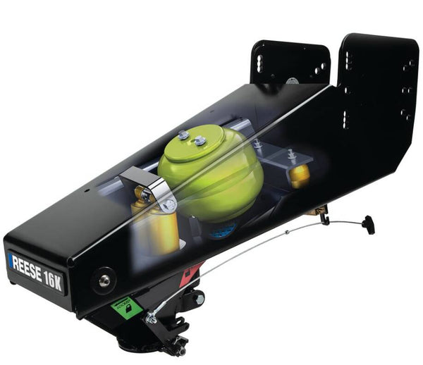 Reese Goose Box 5th Wheel Pin Box, Air Ride, 16,000 lbs. Capacity, Fits Lippert (1621, 1716, 0719), Fabex PB 600 Series • 94716