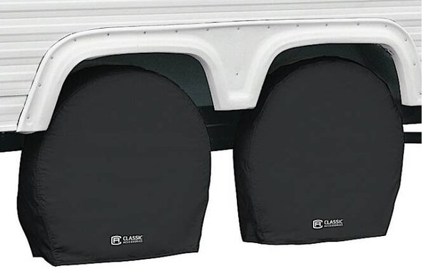 Classic Accessories 19-22" RV Wheel Covers - Black • 80-235-300402-00