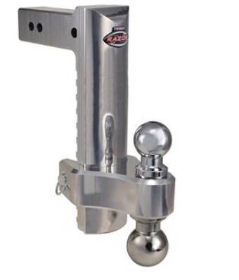 Trimax 12" Pin & Clip Aluminum Drop Hitch For 2-1/2" Receivers Includes Dual Balls • TRZ12ALHD