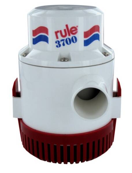 Rule 24V 3700 GPH Electric Non-Automatic Impeller Submersible Bilge Pump • 16A