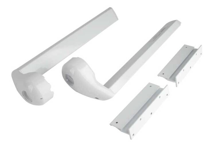 Carefree Alpine Short Brackets White Slide-Out Awning Mounting Kit • KG25S15