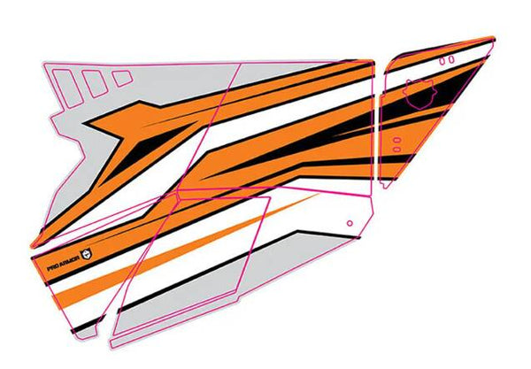 Pro Armor 2018 RZR XP Turbo Stealth Door Graphic - Ghost Gray • P183G500GG