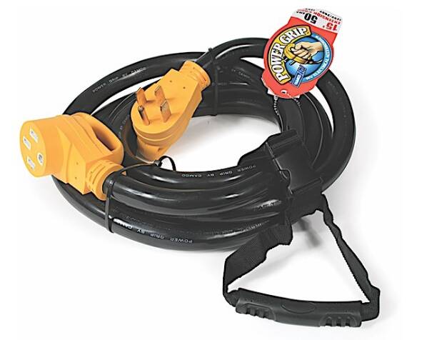 Camco 15' 50-Amp Male and 50-Amp Female PowerGrip Extension Cord • 55194