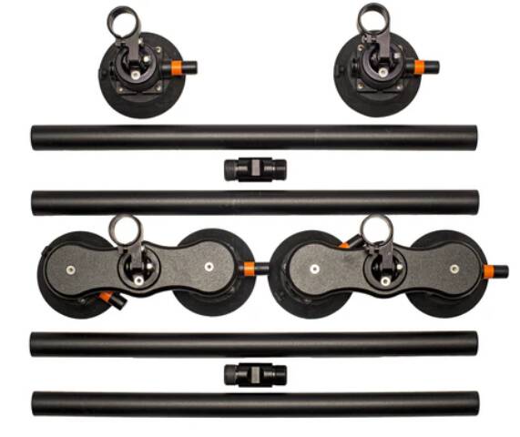 SeaSucker Monkey Bars 60" Roof Cross Bar System; Black Powder-Coated Aluminum • SX6156