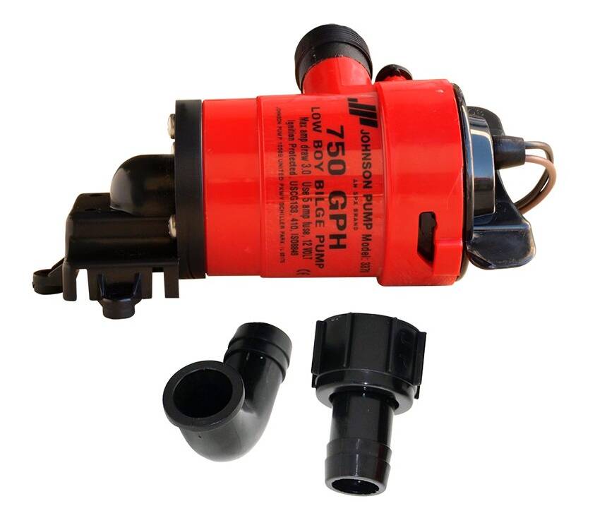 Johnson Pump Low Boy Bilge Pump - 750 GPH - 12V • 33703