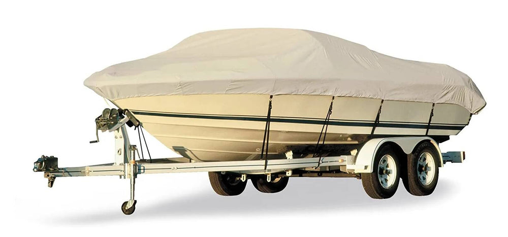 Taylor Made BoatGuard Trailerable V-Hull Runabout Bow Rider Boat Cover (17' - 19' Center-Line x 102" Beam Width) • 70205