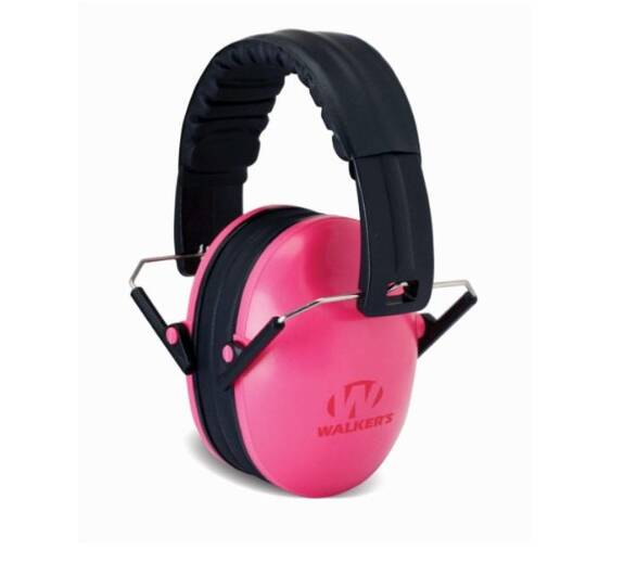Walker's Folding Youth Passive Muffs – Pink • GWP-FKDM-PK