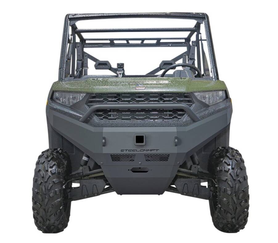 Steelcraft 18-24 Polaris Ranger XP/Non 1000 Fine Textured Black UTV Front Bumper Replacement • 70-3020
