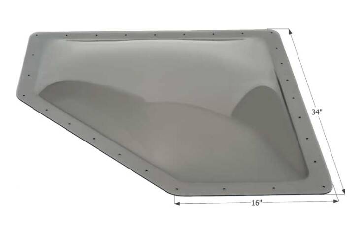 Icon Neo Angle RV Skylight, 30" x 13" - Smoke • 12111