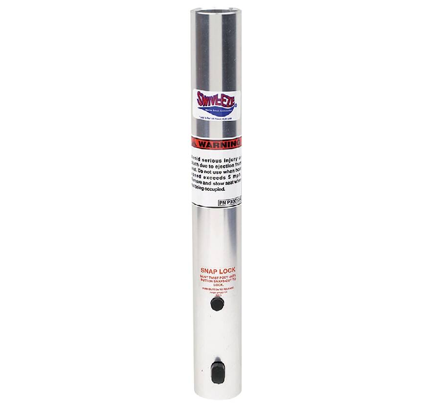 Attwood Snap-Lock 13" H x 1.77" D Clear Anodized Aluminum Fixed Post • SP-29130