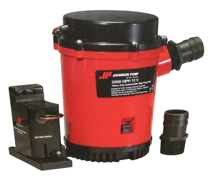 Johnson Pump 2200 GPH Auto Bilge Pump w/ Mag Switch - 12V • 02204-00
