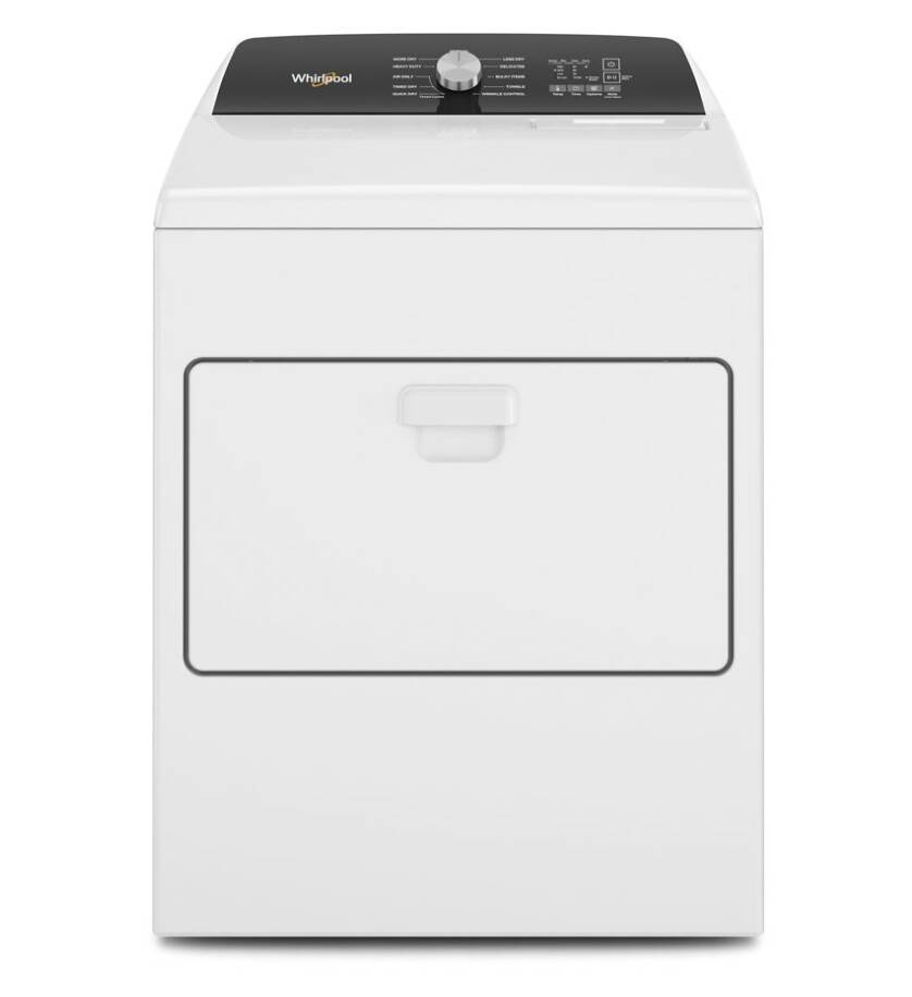 Whirlpool 7.0 Cu. Ft. Top Load Electric Moisture Sensing Dryer • WED5010LW